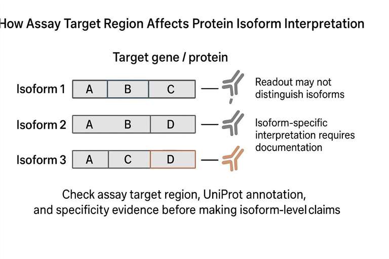 Olink isoform detection depends on antibody target region and protein specificity