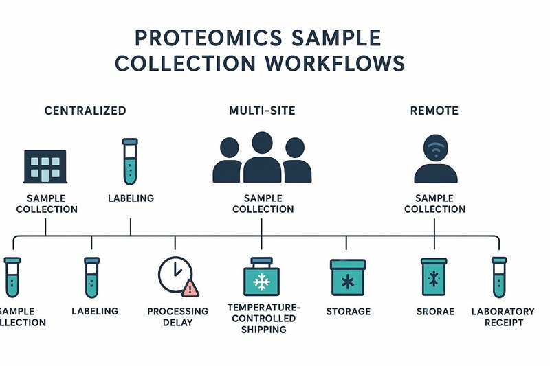 Proteomics sample collection and shipping variation