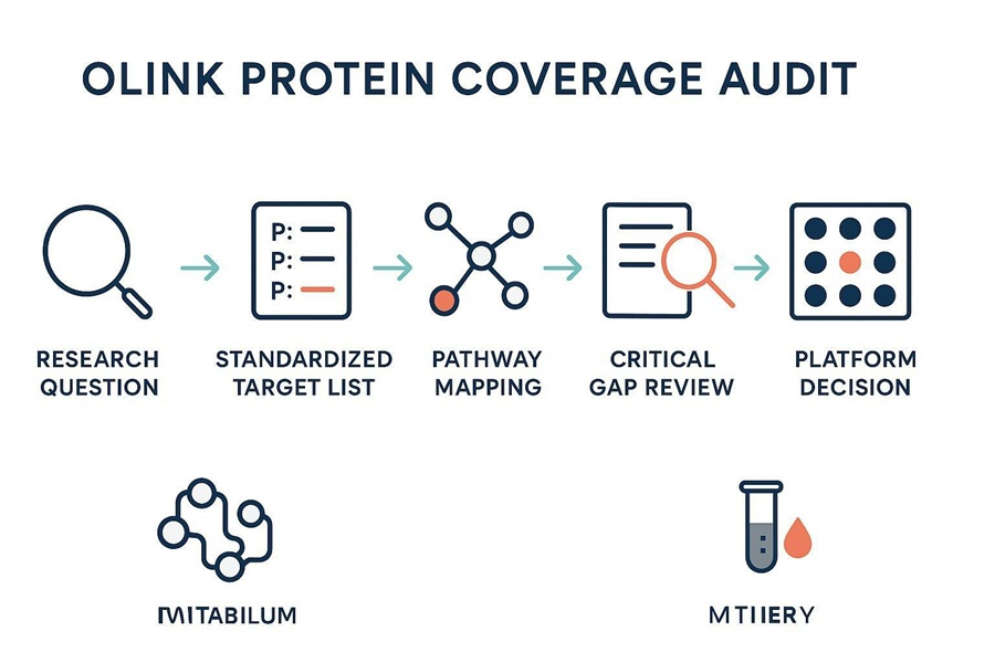 Olink pathway coverage audit matrix