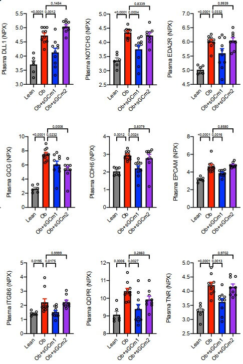 Explorative proteomics analysis of 92 plasma proteins.