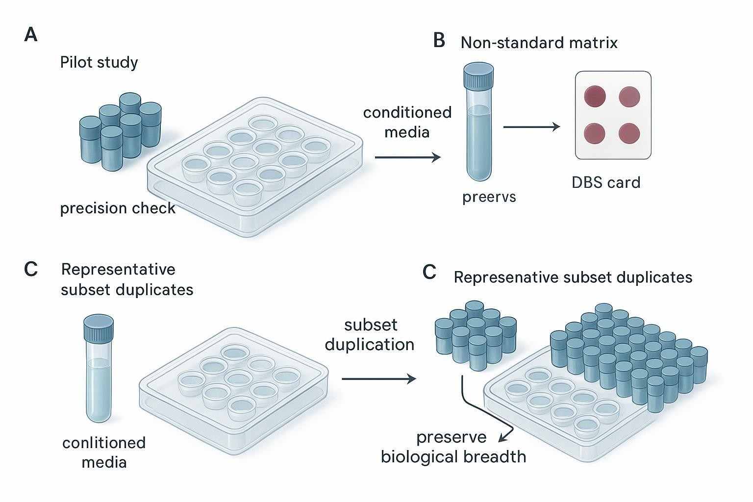 Figure 3 decision framework for Olink studies: no duplicates, subset duplicates, or more biological samples.